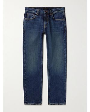 Nudie Jeans Gritty Jackson Slim-Fit Straight-Leg Jeans - Blue