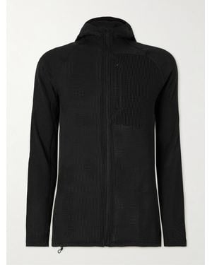 Houdini Pace Flow Houdi Recycled Polartec® Power Dry® Mesh Hooded Jacket - Black