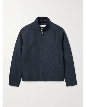 Private White V.c. Cotton-Ventile Harrington Jacket - Blue