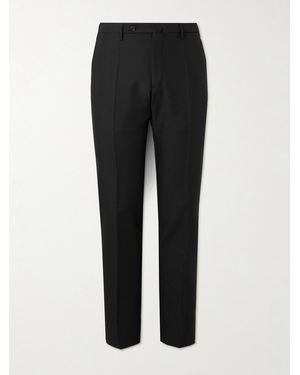 Slowear Incotex Slim-Fit Wool And Mohair-Blend Trousers - Black