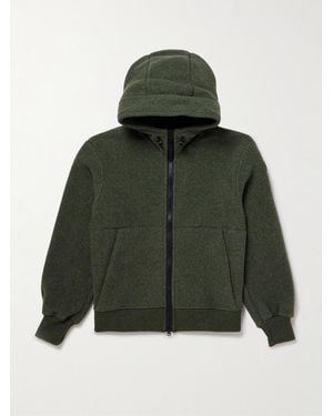 Canada Goose Chilliwack Recycled Wool-Blend Fleece Zip-Up Hoodie - Green