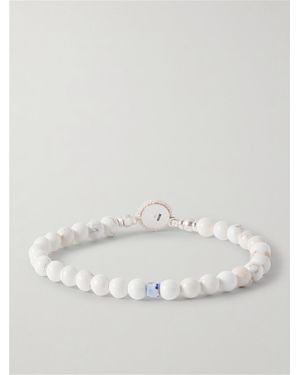 Mikia Circle 8 Sterling And Magnesite Bracelet - Bianco