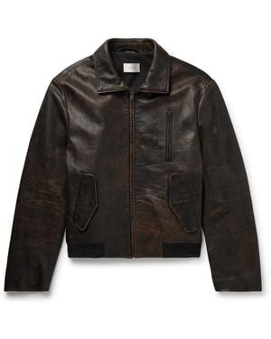 The Row Akia Leather Jacket - Black