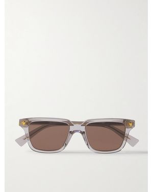 Bottega Veneta Square-frame Recycled-acetate Sunglasses - Natural