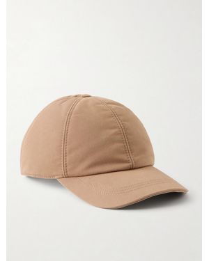 Canali Cotton-Blend Twill Baseball Cap - Natural