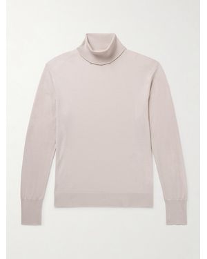 Eleventy Wool Rollneck Sweater - Natural