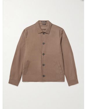 Sunspel Virgin Wool-twill Jacket - Brown