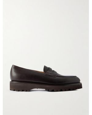 John Lobb Lopez New Standard Full-grain Leather Penny Loafers - Black
