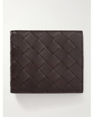 Bottega Veneta Intrecciato Leather Billfold Wallet - Brown