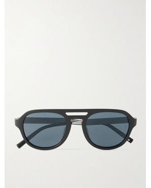 Oliver Peoples Roger Federer R-13 Aviator-style Acetate Sunglasses - Blue