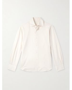 STÒFFA Cotton And Silk-Blend Shirt - Natural