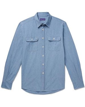 Ralph Lauren Cooper Cotton-Chambray Shirt - Blue