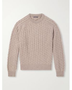 Begg x Co Cable-Knit Cashmere And Wool-Blend Jumper - Natural