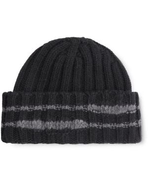 mfpen Court Ribbed Wool Beanie - Black