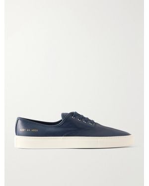 Common Projects Deck Full-Grain Leather Trainers - Blue