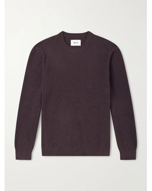 NN07 Danny 6429 Ribbed Chenille Sweater - Purple