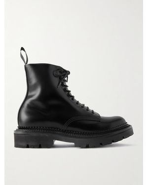 Grenson Jude Glossed-Leather Boots - Black