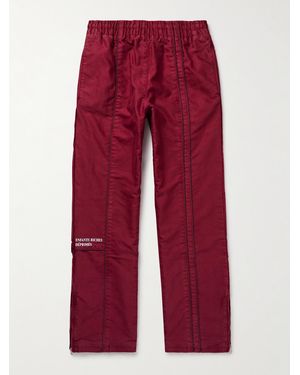 Enfants Riches Deprimes Straight-Leg Logo-Embroidered Panelled Cotton Track Trousers
