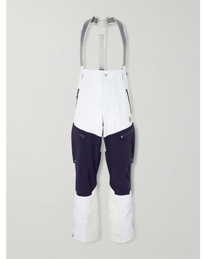 Brunello Cucinelli Straight-Leg Paneled Shell Ski Pants - White