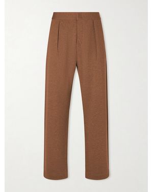 Loro Piana Wide-Leg Wool And Cashmere-Blend Trousers - Natural