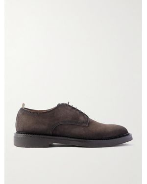Officine Creative Hopkins Flexi 208 Suede Derby Shoes - Brown