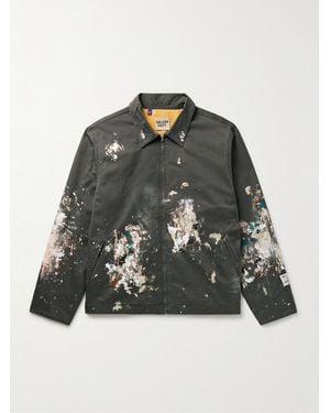 GALLERY DEPT. Montecito Paint-Splattered Cotton-Twill Jacket - Black