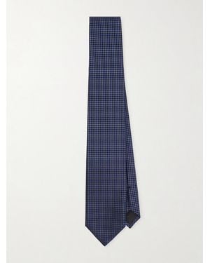 Tom Ford 8Cm Silk-Jacquard Tie - Blue