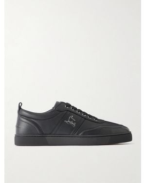 Christian Louboutin Retero Leather Trainers - Black
