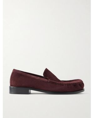 Dries Van Noten Suede Loafers - Purple