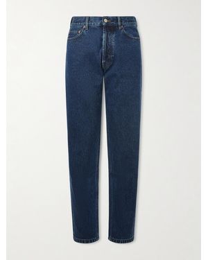 Thom Sweeney Straight-Leg Distressed Jeans - Blue