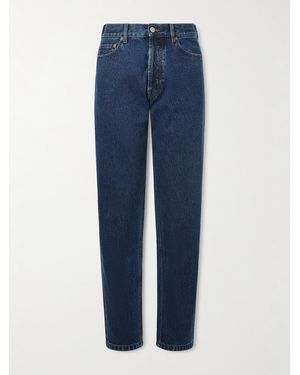 Thom Sweeney Straight-Leg Distressed Jeans - Blue