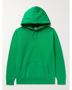 J.Crew Slim-fit Cotton-blend Jersey Hoodie - Green