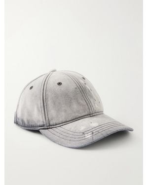 Our Legacy Distressed Denim Cap - Grey