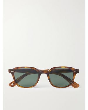 Garrett Leight Lachman Round-Frame Acetate Sunglasses - Green