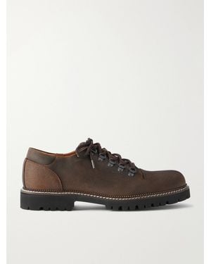 MR P. Leather Derby Shoes - Brown