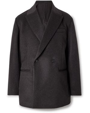 Ssstein Double-Breasted Cashmere Blazer - Black