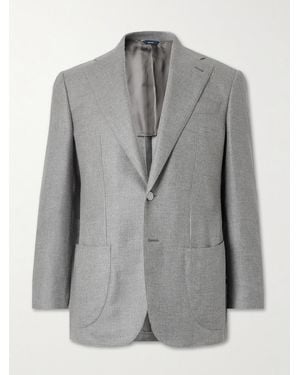 Thom Sweeney Wool-Twill Blazer - Grey