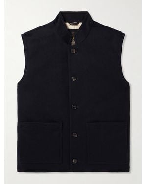 Loro Piana Storm System Cashmere-Felt Gilet - Blue