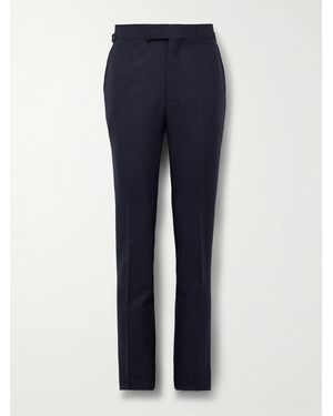 Kingsman Slim-Fit Straight-Leg Puppytooth Wool Suit Pants - Blue