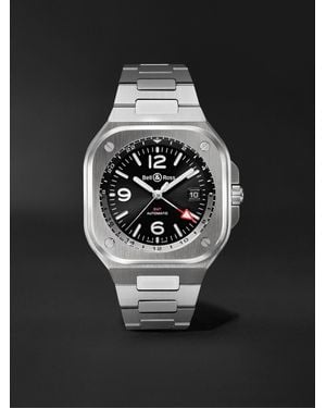 Bell & Ross Br 05 Automatic Gmt 41Mm Stainless Steel Watch, Ref. No. Br05G-Bl-St/Sst - Black