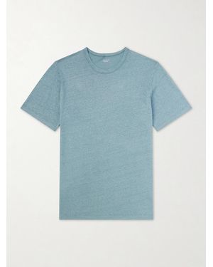 Hartford Linen-Jersey T-Shirt - Blue