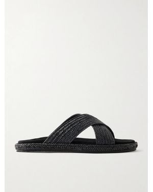 MR P. Woven Sandals - Black