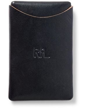 RRL Logo-debossed Leather Cardholder - Black