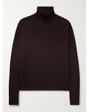 The Row Mavel Wool Rollneck Jumper - Black