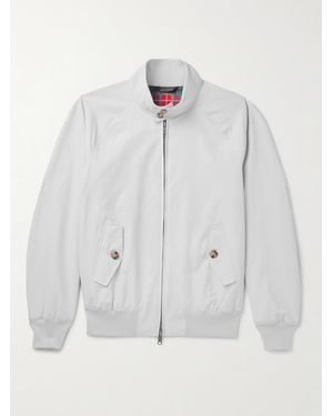 Baracuta G9 Cotton-Blend Harrington Jacket - Grey