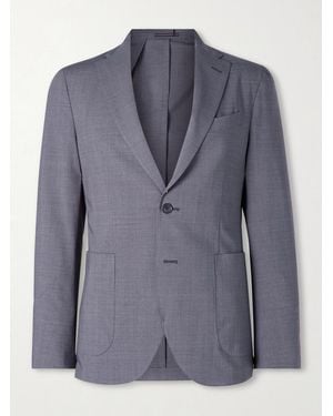 Slowear Wool-blend Suit Jacket - Blue