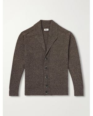 Altea Shawl-Collar Wool And Cashmere-Blend Cardigan - Grey