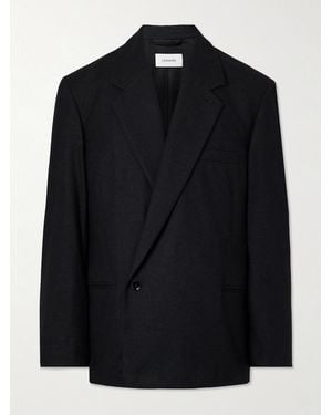 Lemaire Double-Breasted Cashmere-Blend Blazer - Black