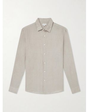 Sunspel Linen Shirt - White