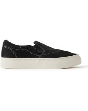 Omni Lister Suede Slip-on Sneakers - Black
